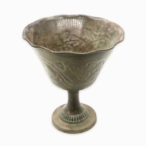 Holsey Vintage Style Metal Goblet, Chalice Shape Room Decoration,